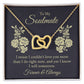 To My Soulmate Necklace for her Jewelry For Her Couples Gifts Necklaces For Soul Mate Christmas Jewelry, Forever & Always, Love Knot Meaningful Necklace Message Card and Gift Box Styles on Birthday, Christmas, Anniversary Interlocking Heart