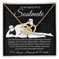 To My Beautiful Soulmate Necklace For Women, Funny Gifts For Girlfriend,Valentine Christmas Presents For Girlfriend, Best Birthday Meaningful Gift Ideas For Wife, Women Romantic Jewelry For Her Anniversary Message Card and Gift Box Styles Interlocking Hea