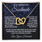 Soulmate Necklace Gifts from Husband, Wedding Gifts for Wife from Husband, Wife Valentine Gifts from Husband, To My Wife Necklace Message Card and Necklace Gifts Box Gift Box Styles on Birthday, Wedding, Anniversary, Valentine Interlocking Heart