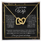 to My Future Wife Necklace Future Wife Gifts, Promise Necklace For Her, Fiance Gifts For Her, Valentine Birthday Gifts For Future Wife With Message Card Box LED, Soulmate Necklace For Women, To My Wife Necklace Interlocking Heart