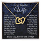 To My Beautiful Soulmate Necklace Gift For Her, Wife Gifts From Husband, Valentine Gifts For Wife From Husband To My Soulmate Necklace Message Card and Necklace Gift Box Gift Box Styles on Birthday, Wedding, Anniversary, Valentine Interlocking Heart