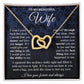 To My Soulmate Necklace Gift for Her, Soulmate Gifts From Husband, Valentine Gifts For Wife From Husband To My Soulmate Necklace Message Card and Necklace Gift Box Gift Box Styles on Birthday, Wedding, Anniversary, Valentine Interlocking Heart