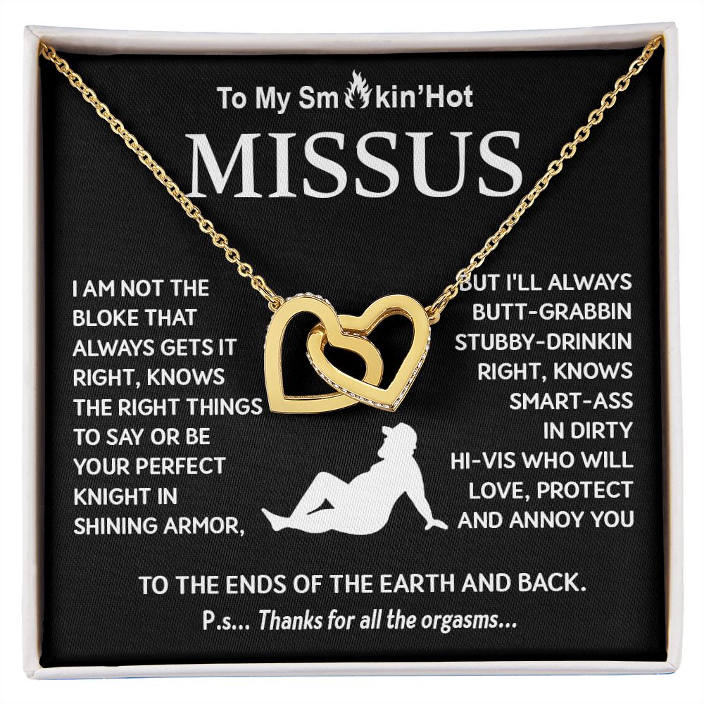 To My Soulmate Necklace For Women, Funny Gifts For Girlfriend, Valentine For Wife Presents For Girlfriend, Best Birthday Meaningful Gift Ideas For Wife, Women Romantic Jewelry For Her Anniversary, Birthday, Valentine Interlocking Heart