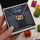 To My Beautiful Soulmate Necklace Gift For Her, Wife Gifts From Husband, Valentine Gifts For Wife From Husband To My Soulmate Necklace Message Card and Necklace Gift Box Gift Box Styles on Birthday, Wedding, Anniversary, Valentine Interlocking Heart