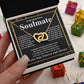Gifts For Soulmate Birthday Gifts From Husband Necklace Valentines Days, Necklace for Future Soulmate, Valentine Wedding Jewelry for Wife Necklace Gifts from Husband - Soulmate Gift Necklace with Message Card and Gift Box Interlocking Heart