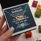 Couples Gifts, Beautiful Soulmate Necklace Gifts From Husband, Wedding Anniversary Jewelry For Wife From Husband, Wife Birthday From Husband, To My Unbiological Sister Message Card and Gift Box styles On Birthday, Christmas, Anniversary  Interlocking Hear