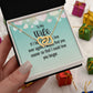 Couples Gifts, Smokin' Wife Necklace Gifts From Husband, Wedding Anniversary Jewelry For Wife From Husband, Wife Birthday From Husband, To My Unbiological Sister Message Card and Gift Box styles On Birthday, Christmas, Anniversary  Interlocking Heart