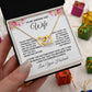 Wife Necklace Gifts from Husband, Wedding Anniversary Gifts for Wife from Husband, Wife Valentine Gifts from Husband, To My Wife Necklace Message Card and Necklace Gifts Box Gift Box Styles on Birthday, Wedding, Anniversary, Valentine Interlocking Heart