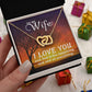 Birthday For Wife, Love Necklace Gifts For Wife From Husband, To My Soulmate Necklace For Women, To My Wife Necklace Wedding Anniversary, Love Knot Meaningful Necklace Message Card and Gift Box Styles on Birthday, Christmas, Anniversary Interlocking Heart