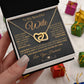 My Beautiful Soulmate Necklace Future Wife Gifts, Promise Necklace For Her, Fiance Gifts For Her, Valentine Gifts For Future Wife With Message Card Box LED, Soulmate Necklace For Women, To My Wife Necklace Interlocking Heart
