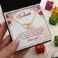 To My Soulmate Necklace I Love You Wife Love Knot Message Card and Box Gift Set for Girlfriend Women from Husband Boyfriend Couples, Meaningful Necklace Message Card and Gift Box Styles on Birthday, Christmas, Anniversary Interlocking Heart