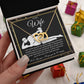 To My Wife Necklace For Women, Funny Gifts For Girlfriend,Valentine Christmas Presents For Girlfriend, Best Birthday Meaningful Gift Ideas For Wife, Women Romantic Jewelry For Her Wedding Message Card and Gift Box Styles Interlocking Heart