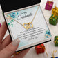 To My Soulmate, To My Wife Necklace, Wife Necklace, Wife Gift, WIfe Gift From Husband, Happy Anniversary, Meaningful Necklace Message Card and Gift Box Styles on Birthday, Christmas, Anniversary Interlocking Heart