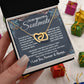To My Beautiful Soulmate Necklace, Soulmate Jewelry For Women, Wife Necklace From Husband, Wife Wedding Gifts Necklace For Wife, Soulmate Gifts For Her, To My Future Wife Necklace Soulmate Interlocking Heart