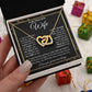 To My Soulmate Necklace Gift for Her, Wife Gifts From Husband, Anniversary Gifts For Wife From Husband To My Soulmate Necklace Message Card and Necklace Gift Box Gift Box Styles on Birthday, Wedding, Anniversary, Valentine Interlocking Heart