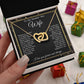 To My Beautiful Soulmate Necklace Gifts, Valentine Jewelry Gifts for Women, Anniversary Gifts For Wife From Husband To My Wife Necklace Message Card and Necklace Gift Box Gift Box Styles on Birthday, Wedding, Anniversary, Valentine Interlocking Heart