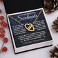 To My Beautiful Soulmate Necklace Gift for Her, Soulmate for Wife Birthday Gifts from Husband, Wedding Jewelry for Women, Soulmate Gifts, Message Card and Necklace Gifts Box Gift Box Styles on Birthday, Wedding, Anniversary, Valentine Interlocking Heart