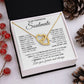 to My Soulmate Necklace from Husband, Necklaces for Wife from Husband, to My Soulmate Necklace for Women, Soulmate Jewelry for Wife Anniversary Jewelry Gifts for Wife Birthday Gifts from Husband Interlocking Heart