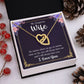 To My Wife Necklace Romantic Gifts For Her Unique Necklaces For Wife From Husband Cute Valentines Day Anniversary Birthday, Love Knot Meaningful Necklace Message Card and Gift Box Styles on Birthday, Christmas, Anniversary  Interlocking Heart
