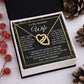 Wife Necklace Gift From Husband, Anniversary Romantic Gifts for Wife from Husband, Wife Wedding Gifts Message Card and Necklace Gifts Box Gift Box Styles on Birthday, Wedding, Anniversary, Valentine Interlocking Heart