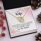 To My Wife Every Passing Second Gift Wife From Husband, Dear Wife, Jewelry For Women, Jewelry For Wife, Love Knot Meaningful Necklace Message Card and Gift Box Styles on Birthday, Christmas, Anniversary Interlocking Heart