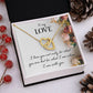 To My Love Necklace I Love You Not Only Gifts For Her Unique Necklaces For Wife From Valentines Day Anniversary Birthday For Her, Love Knot Meaningful Necklace Message Card and Gift Box Styles on Birthday, Christmas, Anniversary Interlocking Heart