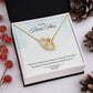 My Bonus Mom Necklace, Dear Mom, Mother's Day Necklace, Gift for Mom from Daughter, Son, Amazing Mom, Perfect Mother Mother's Day Gift, Love Knot Necklace Message Card and Gift Box Styles on Birthday, Christmas, Anniversary  Interlocking Heart