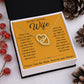 Soulmate Necklace For Women, To My Soulmate, Soulmate Gifts For Her, Future Wife Necklace, Necklaces For Girlfriend, To My Wife Necklace, Wife Necklace From Husband Necklace Message Card and Gift Box Styles on Birthday, Christmas, Valentine Interlocking H