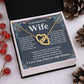 Gifts For Wife Birthday Gifts From Husband Necklace Valentines Days, Necklace for Future Soulmate, Birthday Wedding Jewelry for Wife Necklace Gifts from Husband - Soulmate Gift Necklace with Message Card and Gift Box Interlocking Heart