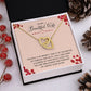 Couples Gifts, To My Beautiful Wife Necklace Gifts From Husband, Wedding Anniversary Jewelry For Wife From Husband, Wife Birthday From Husband, To My Soulmate Message Card and Gift Box styles On Birthday, Christmas, Anniversary  Interlocking Heart