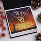 Birthday For Wife, Love Necklace Gifts For Wife From Husband, To My Soulmate Necklace For Women, To My Wife Necklace Wedding Anniversary, Love Knot Meaningful Necklace Message Card and Gift Box Styles on Birthday, Christmas, Anniversary Interlocking Heart