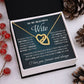 Personalized Valentine Gift For Wife, To My Wife Necklace For Women, Soulmate Necklace, To My Wife Necklace From Husband, Necklace Custom Name Message Card and Gift Box Styles on Birthday, Christmas, Wedding, Anniversary Interlocking Heart