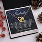 To My Soulmate Necklace Gift, Necklaces For Wife from Husband, Soulmate Necklace to My Beautiful Wife, Necklace For Soulmate with Message Card and Necklace Gift Box Gift Box Styles on Birthday, Christmas, Wedding, Anniversary, Valentine Interlocking Heart
