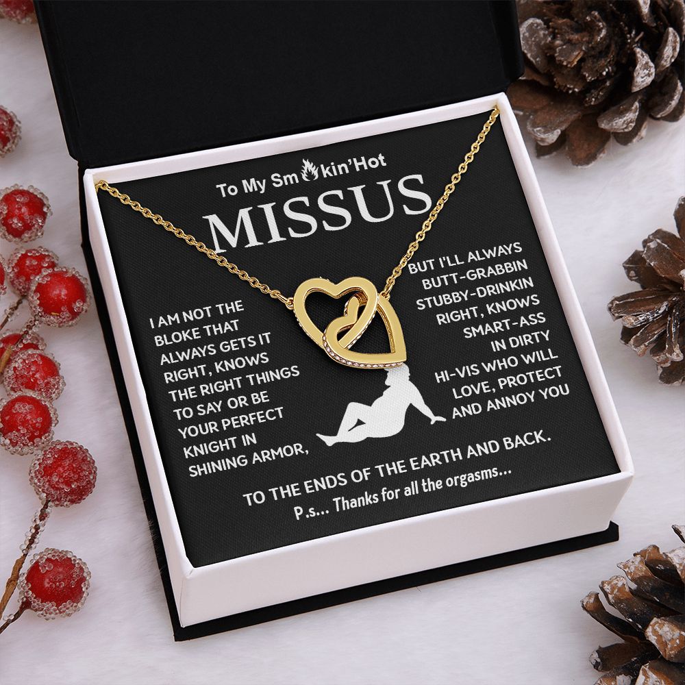 To My Soulmate Necklace For Women, Funny Gifts For Girlfriend, Valentine For Wife Presents For Girlfriend, Best Birthday Meaningful Gift Ideas For Wife, Women Romantic Jewelry For Her Anniversary, Birthday, Valentine Interlocking Heart