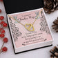 Couples Gifts, Teacher Wife Necklace Gifts From Husband, Wedding Anniversary Jewelry For Wife From Husband, Wife Birthday From Husband, To My Beautiful Wife Girlfriend Message Card and Gift Box styles On Birthday, Christmas, Anniversary  Interlocking Hear