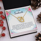 Couples Gifts Necklace To My Soulmate Necklace Gifts For My Wife, Love Knot Meaningful Necklace Message Card and Gift Box Styles on Birthday, Christmas, Anniversary Interlocking Heart
