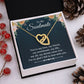 To My Beautiful Soulmate Necklace for her Jewelry For Her Couples Gifts Necklaces For Soul Mate Christmas Jewelry Romantic, Love Knot Meaningful Necklace Message Card and Gift Box Styles on Birthday, Christmas, Anniversary  Interlocking Heart