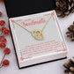 Couples Gifts, Soulmate Necklace Gifts From Husband, Wedding Anniversary Jewelry For Wife From Husband, Wife Birthday From Husband, To My Soulmate Message Card and Gift Box styles On Birthday, Christmas, Anniversary  Interlocking Heart