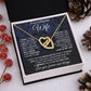 to My Wife Necklace from Husband, Necklaces for Wife from Husband, to My Soulmate Necklace for Women, Soulmate Jewelry for Wife Wedding Jewelry Gifts for Wife Birthday Gifts from Husband Interlocking Heart