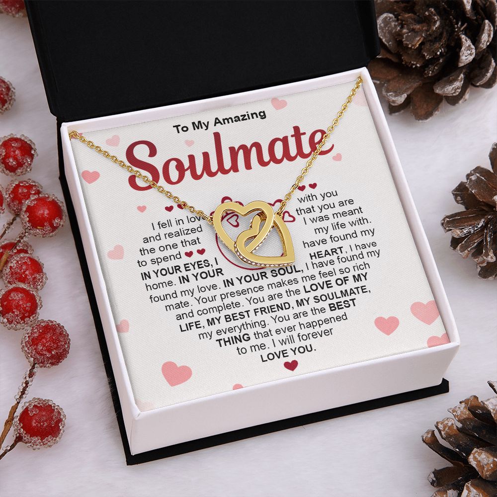 to my soulmate Interlocking Heart
