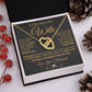 My Beautiful Soulmate Necklace Future Wife Gifts, Promise Necklace For Her, Fiance Gifts For Her, Valentine Gifts For Future Wife With Message Card Box LED, Soulmate Necklace For Women, To My Wife Necklace Interlocking Heart