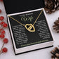 To My Beautiful Soulmate Necklace Gift for Her, Wife Gifts From Husband, Anniversary Gifts For Wife From Husband To My Soulmate Necklace Message Card and Necklace Gift Box Gift Box Styles on Birthday, Wedding, Anniversary, Valentine Interlocking Heart