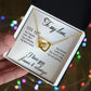 To My Love "Promise NecklaceGift for Fiance, Girlfriend, Future Wife, Wife. Fiance, Girlfriend, Future Wife, Wife Gift, Love Knot Meaningful Necklace Message Card and Gift Box Styles on Birthday, Christmas, Anniversary Interlocking Heart
