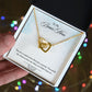 My Bonus Mom Necklace, Dear Mom, Mother's Day Necklace, Gift for Mom from Daughter, Son, Amazing Mom, Perfect Mother Mother's Day Gift, Love Knot Necklace Message Card and Gift Box Styles on Birthday, Christmas, Anniversary  Interlocking Heart