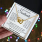 Soulmate Necklace from Husband, Anniversary Romantic Gifts for Wife from Husband to My Wife Necklaces for Wife Birthday Gifts, Wife Jewelry Necklace Message Card and Necklace Gift Box Gift Box Styles on Birthday, Wedding, Anniversary, Valentine Interlocki