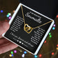 To My Beautiful Soulmate Necklace Gifts, Soulmate for Wife Birthday Gifts from Husband, Valentine for Women, Soulmate Gifts, Message Card and Necklace Gifts Box Gift Box Styles on Birthday, Wedding, Anniversary, Valentine Interlocking Heart