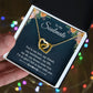 To My Beautiful Soulmate Necklace for her Jewelry For Her Couples Gifts Necklaces For Soul Mate Christmas Jewelry Romantic, Love Knot Meaningful Necklace Message Card and Gift Box Styles on Birthday, Christmas, Anniversary  Interlocking Heart