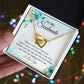 To My Soulmate, To My Wife Necklace, Wife Necklace, Wife Gift, WIfe Gift From Husband, Happy Anniversary, Meaningful Necklace Message Card and Gift Box Styles on Birthday, Christmas, Anniversary Interlocking Heart