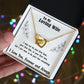 Soulmate Necklace For Women, Soulmate Gifts For Her, Future Wife Necklace, Necklaces For Girlfriend, To My Wife Necklace, Wife Necklace From Husband Necklace Message Card and Gift Box Styles on Birthday, Christmas, Valentine Interlocking Heart