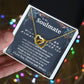 To My Soulmate Necklace To My Future Wife Necklace Gifts, Promise Necklace For Her, Fiance Gifts For Her, Anniversary Necklace Gifts For Soulmate From Husband With Message Card Box LED, Soulmate Necklace For Women, To My Wife Necklace Interlocking Heart